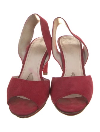 Jil Sander Suede Slingback Sandals