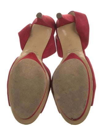 Jil Sander Suede Slingback Sandals