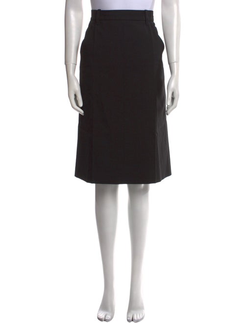 Jil Sander Virgin Wool Knee-Length Skirt