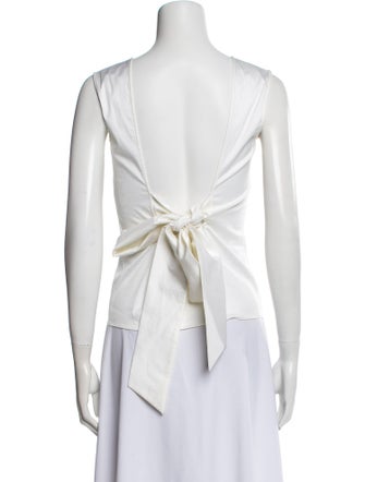 Jil Sander Crew Neck Sleeveless Top