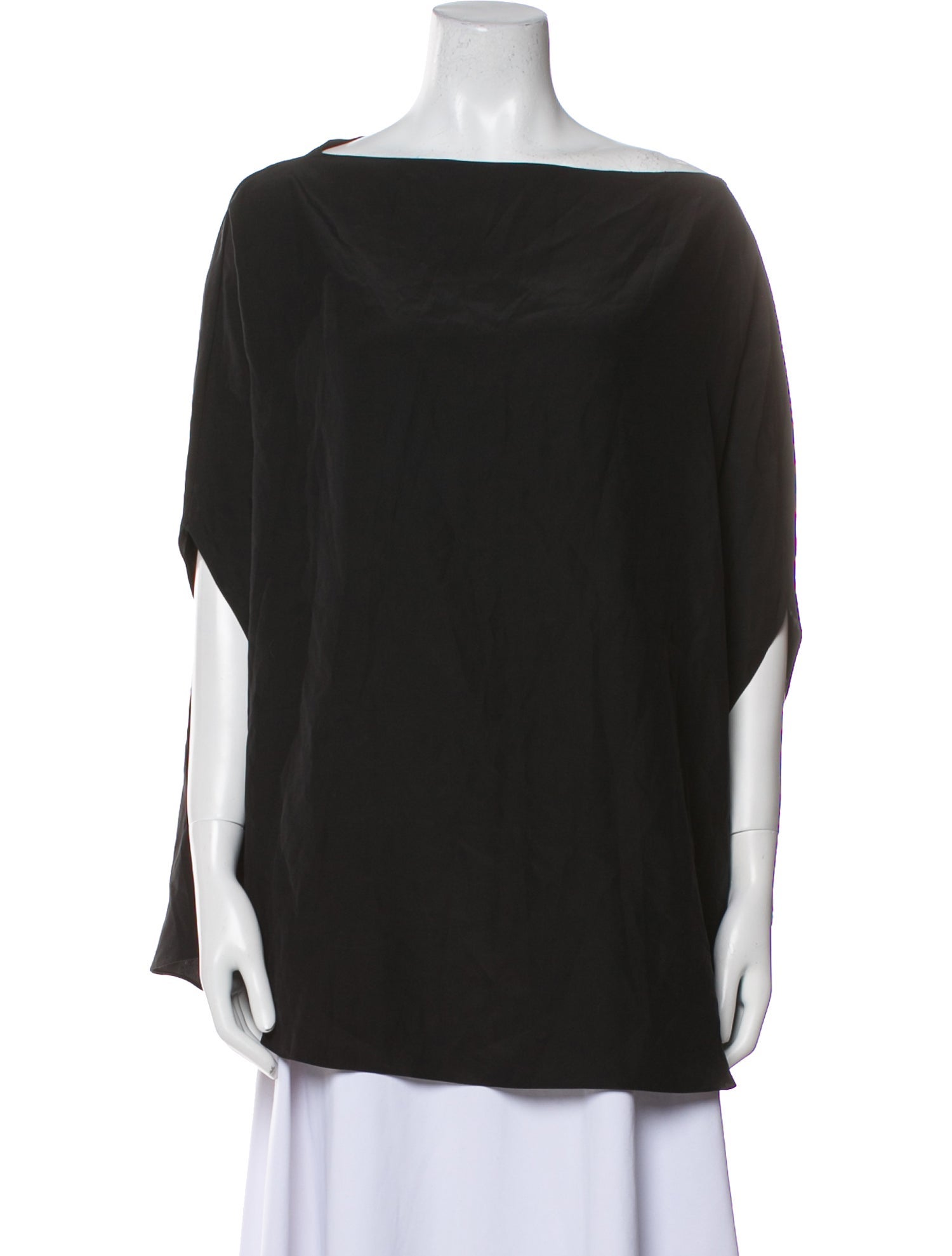 Jil Sander Silk Bateau Neckline Tunic