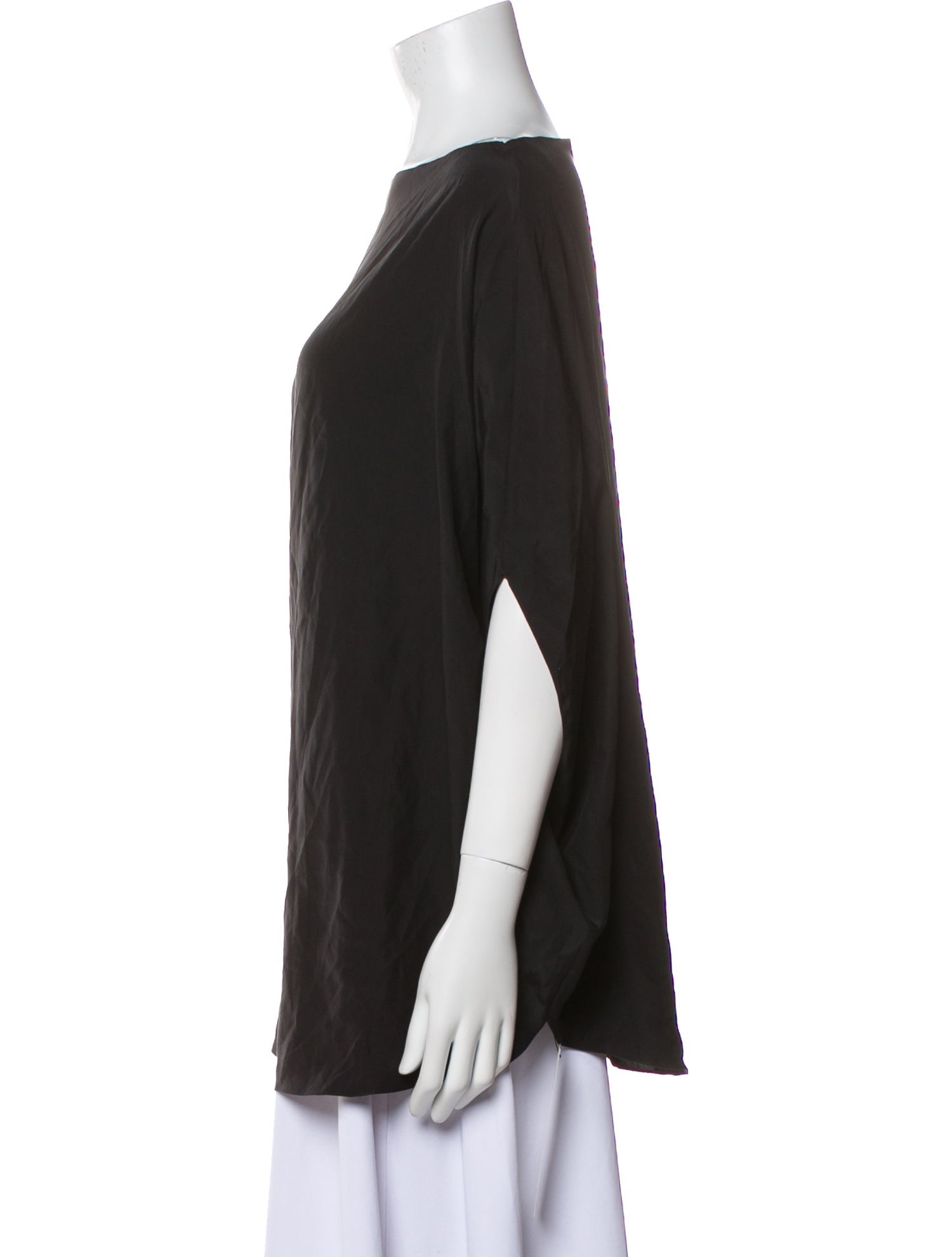Jil Sander Silk Bateau Neckline Tunic