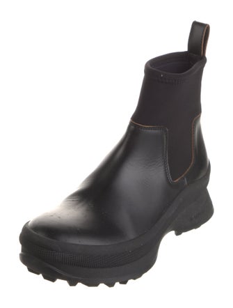 Jil Sander Leather Rain Boots