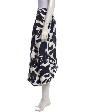 Jil Sander Printed Midi Length Skirt