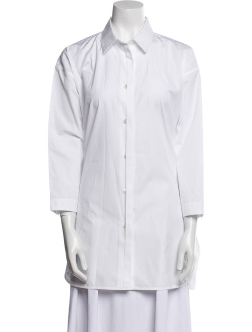 Jil Sander Three-Quarter Sleeve Button-Up Top