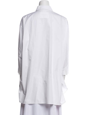Jil Sander Three-Quarter Sleeve Button-Up Top