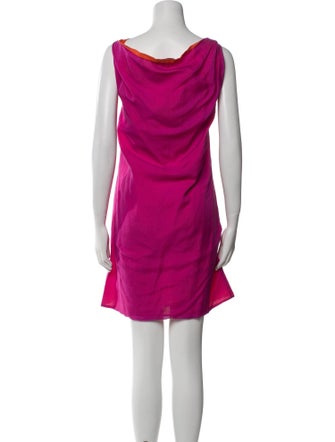 Jil Sander Bateau Neckline Mini Dress