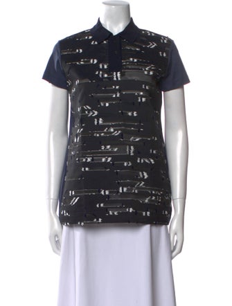 Jil Sander Printed Short Sleeve Polo