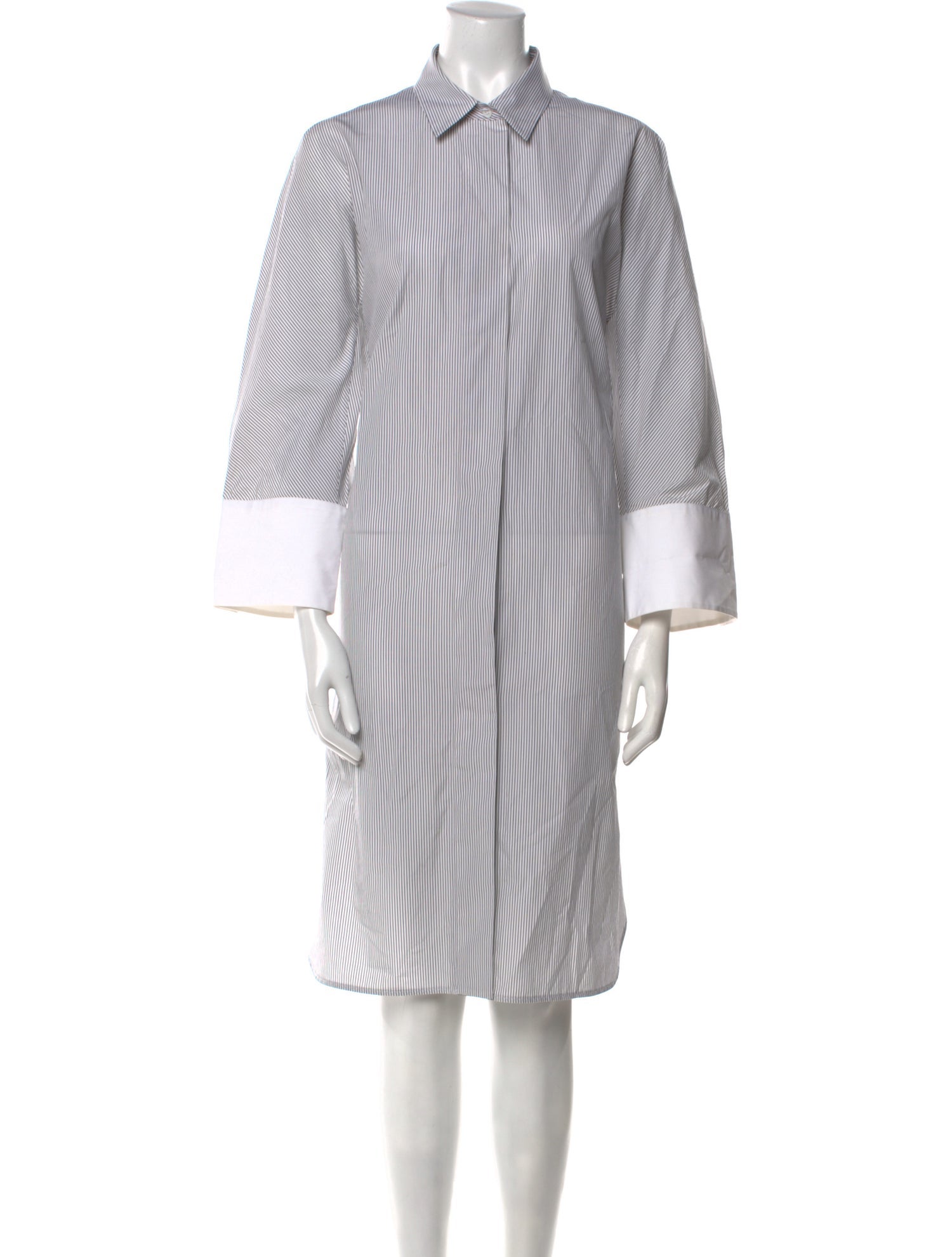 Jil Sander Striped Midi Length Dress