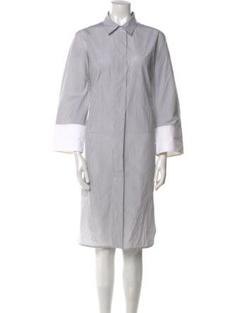 Jil Sander Striped Midi Length Dress