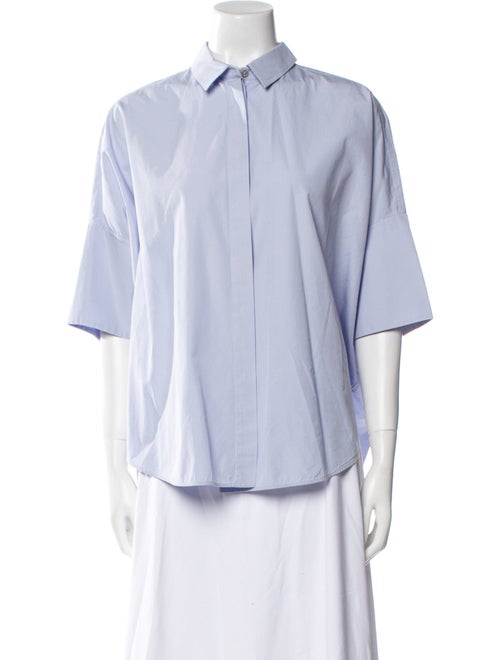 Jil Sander Three-Quarter Sleeve Button-Up Top