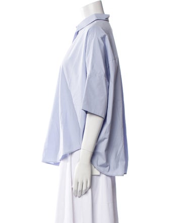 Jil Sander Three-Quarter Sleeve Button-Up Top
