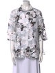 Jil Sander Printed Long Sleeve Button-Up Top