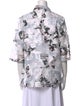 Jil Sander Printed Long Sleeve Button-Up Top