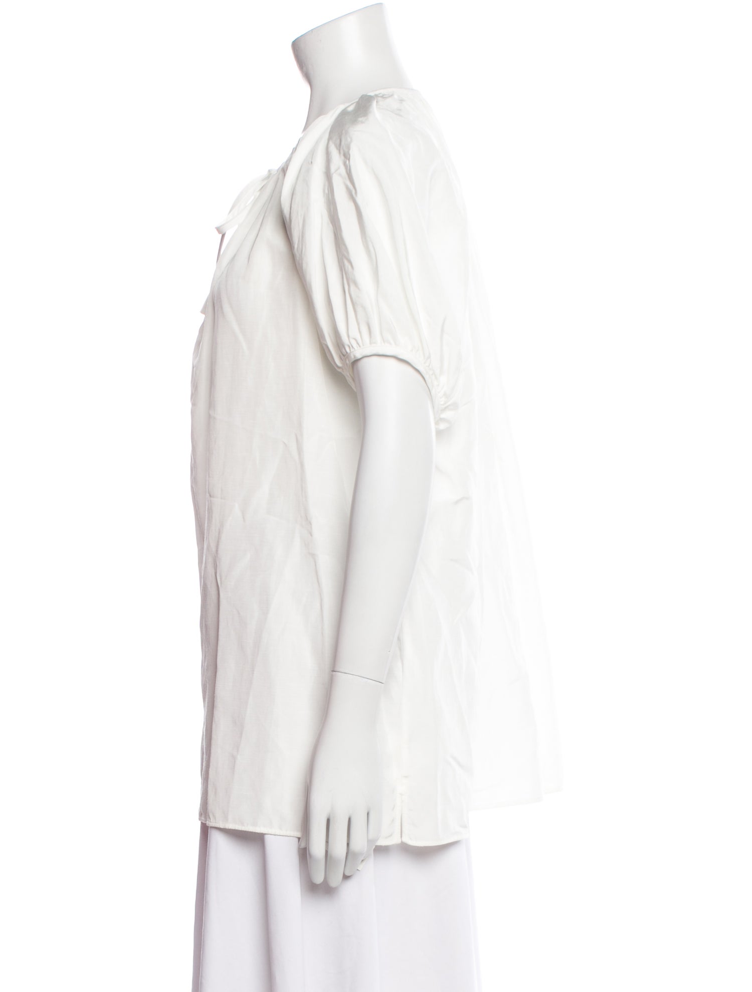 Jil Sander Scoop Neck Short Sleeve Blouse