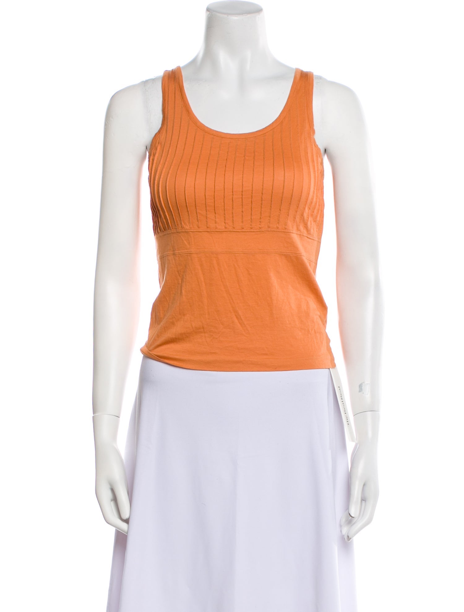 Jil Sander Scoop Neck Sleeveless Crop Top
