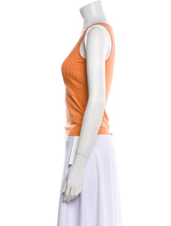 Jil Sander Scoop Neck Sleeveless Crop Top