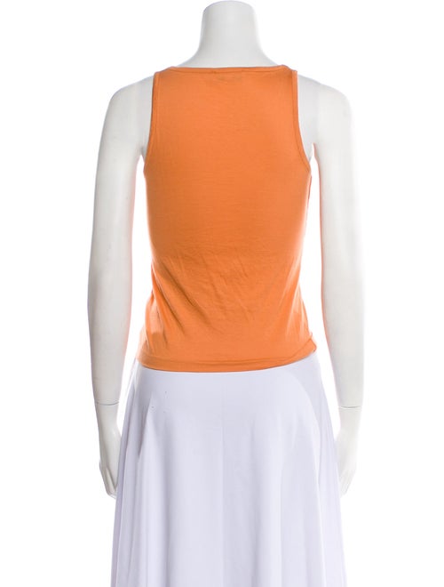 Jil Sander Scoop Neck Sleeveless Crop Top