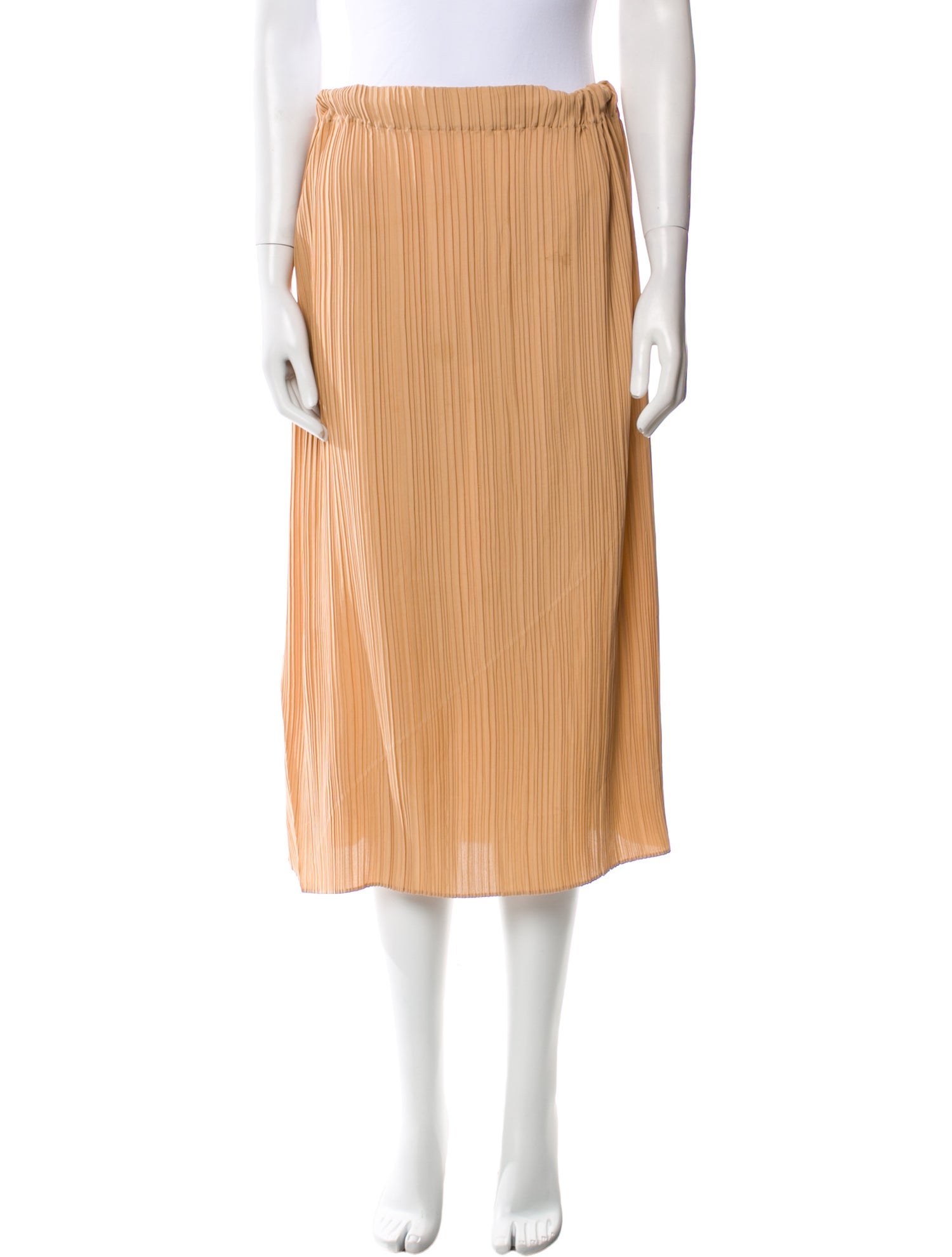 Jil Sander Pleated Accents Midi Length Skirt