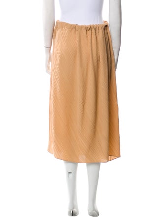 Jil Sander Pleated Accents Midi Length Skirt