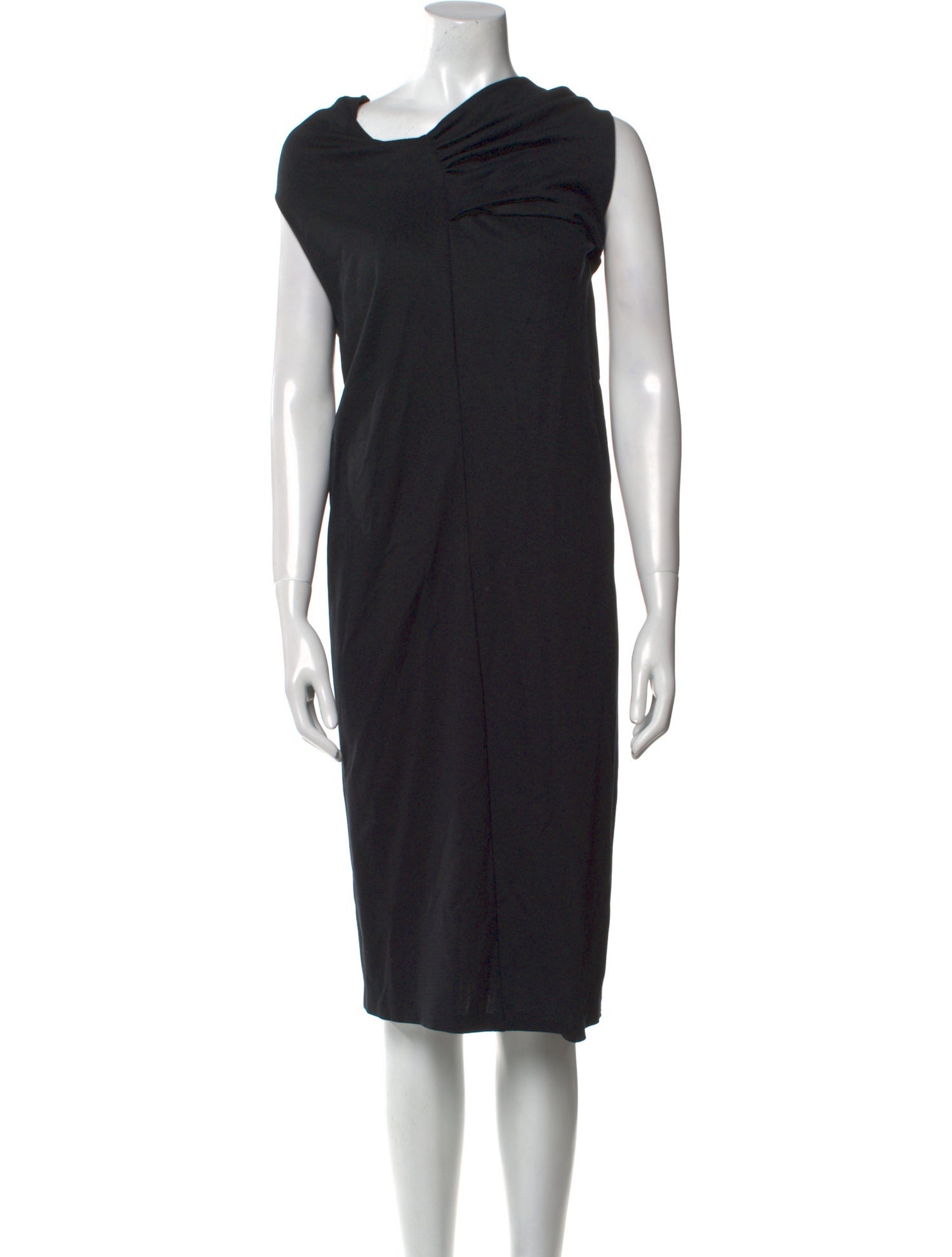 Jil Sander Cowl Neck Knee-Length Dress