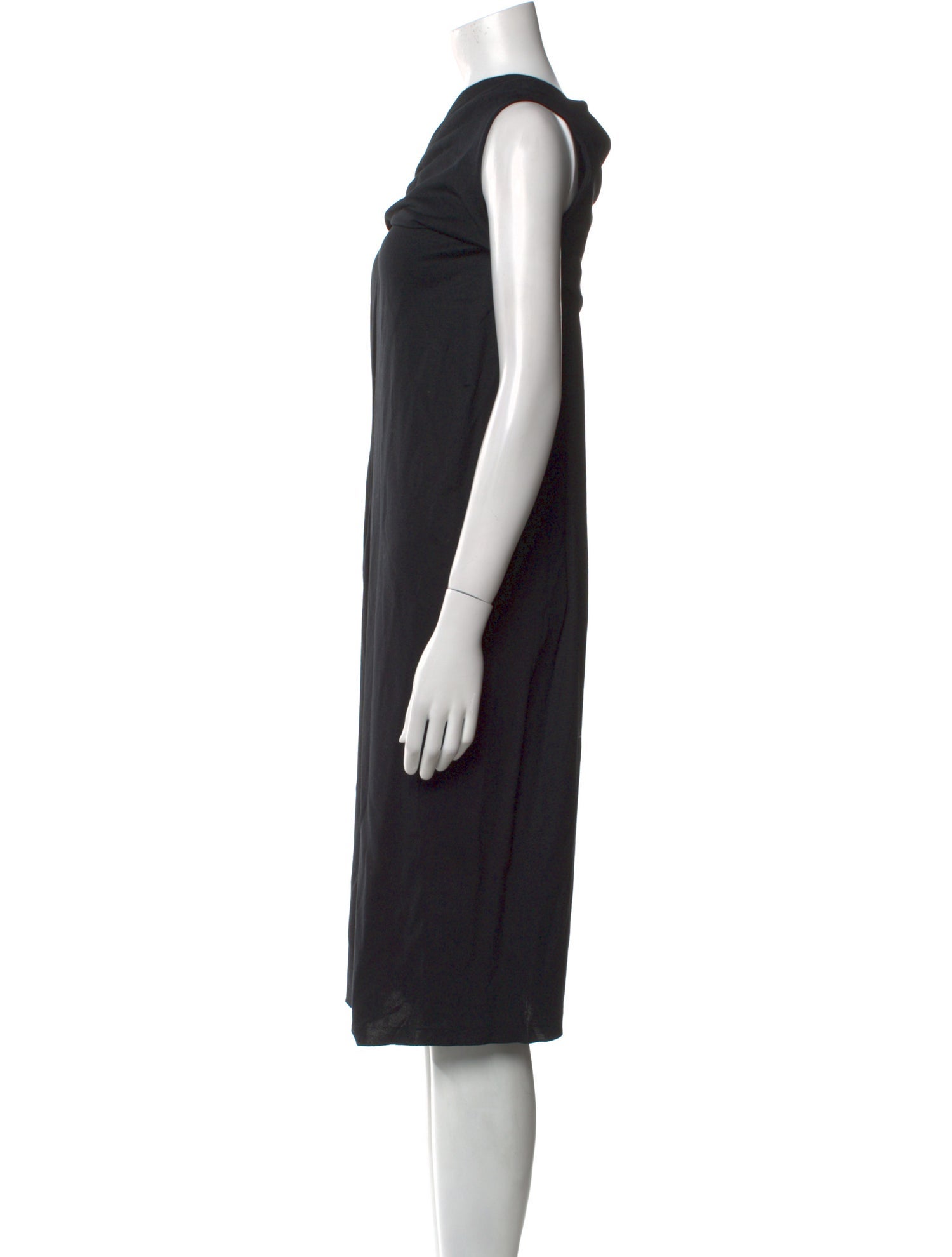 Jil Sander Cowl Neck Knee-Length Dress