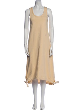 Jil Sander Scoop Neck Midi Length Dress