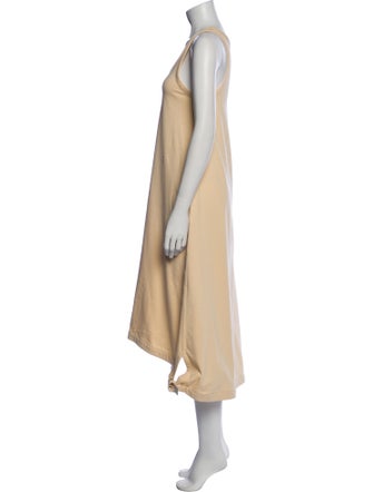 Jil Sander Scoop Neck Midi Length Dress