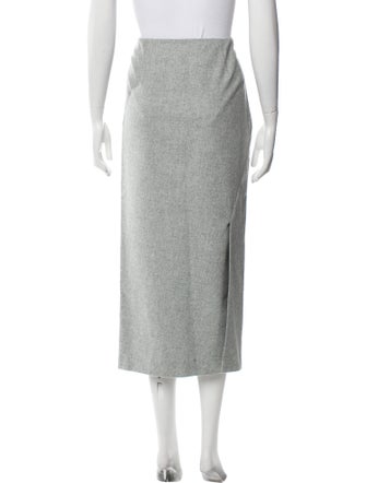 Jil Sander Wool Midi Length Skirt