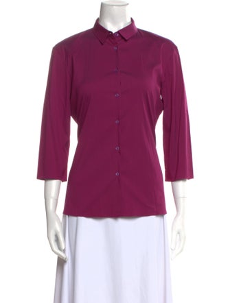 Jil Sander Three-Quarter Sleeve Button-Up Top