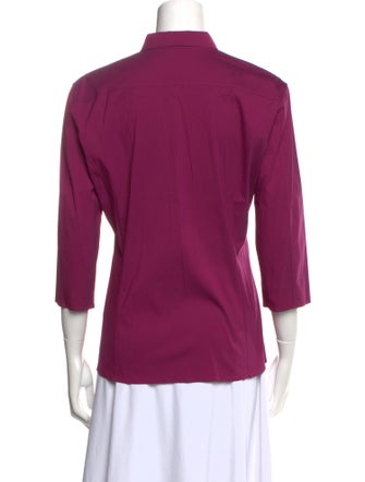 Jil Sander Three-Quarter Sleeve Button-Up Top