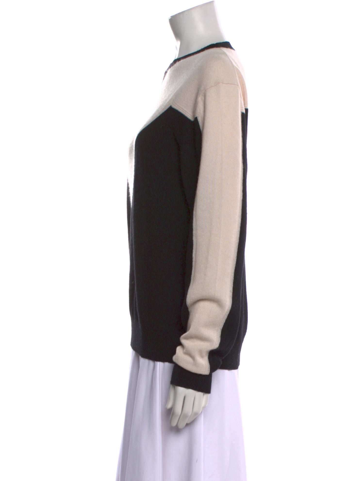 Jil Sander Cashmere Colorblock Pattern Sweater