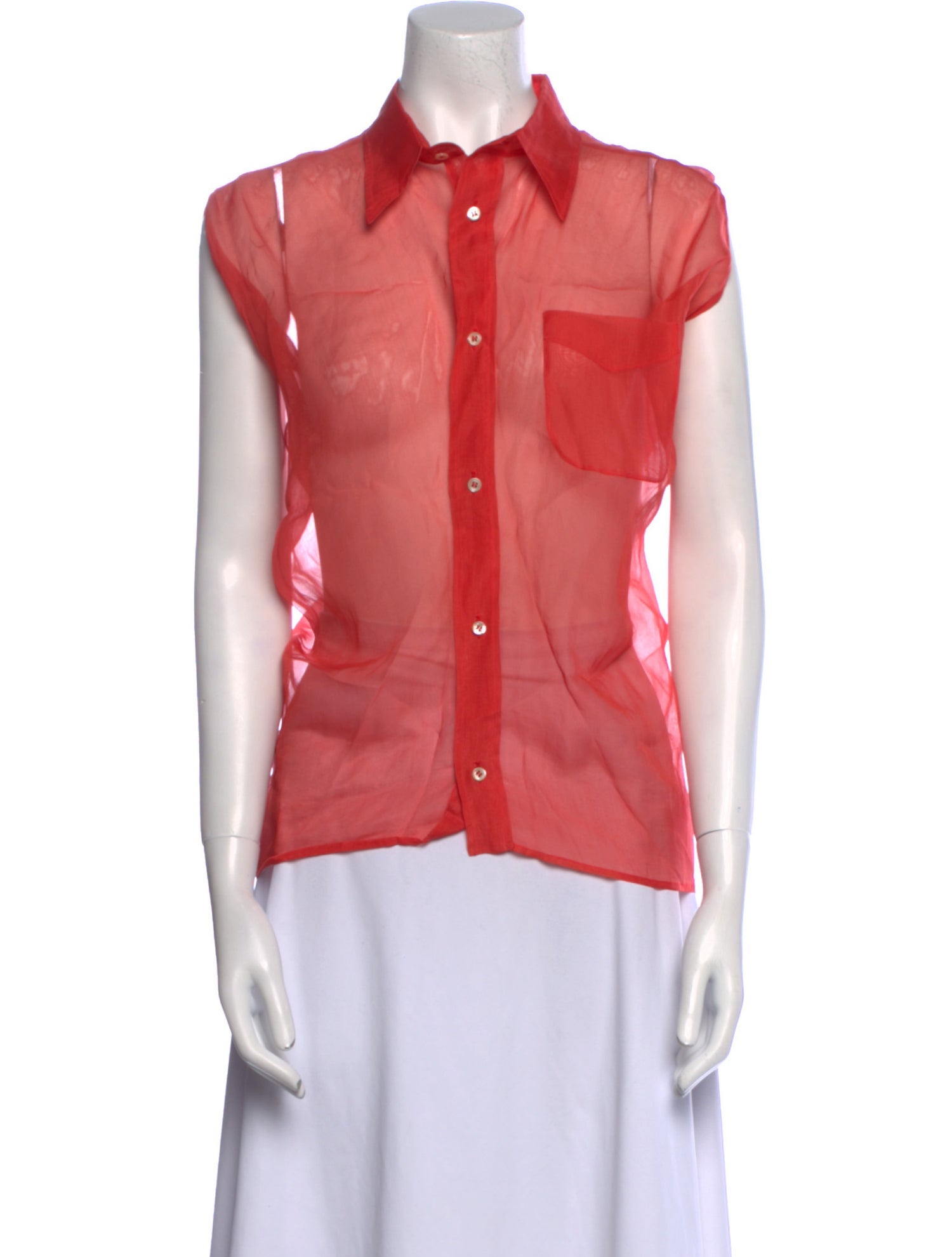 Jil Sander Sleeveless Button-Up Top