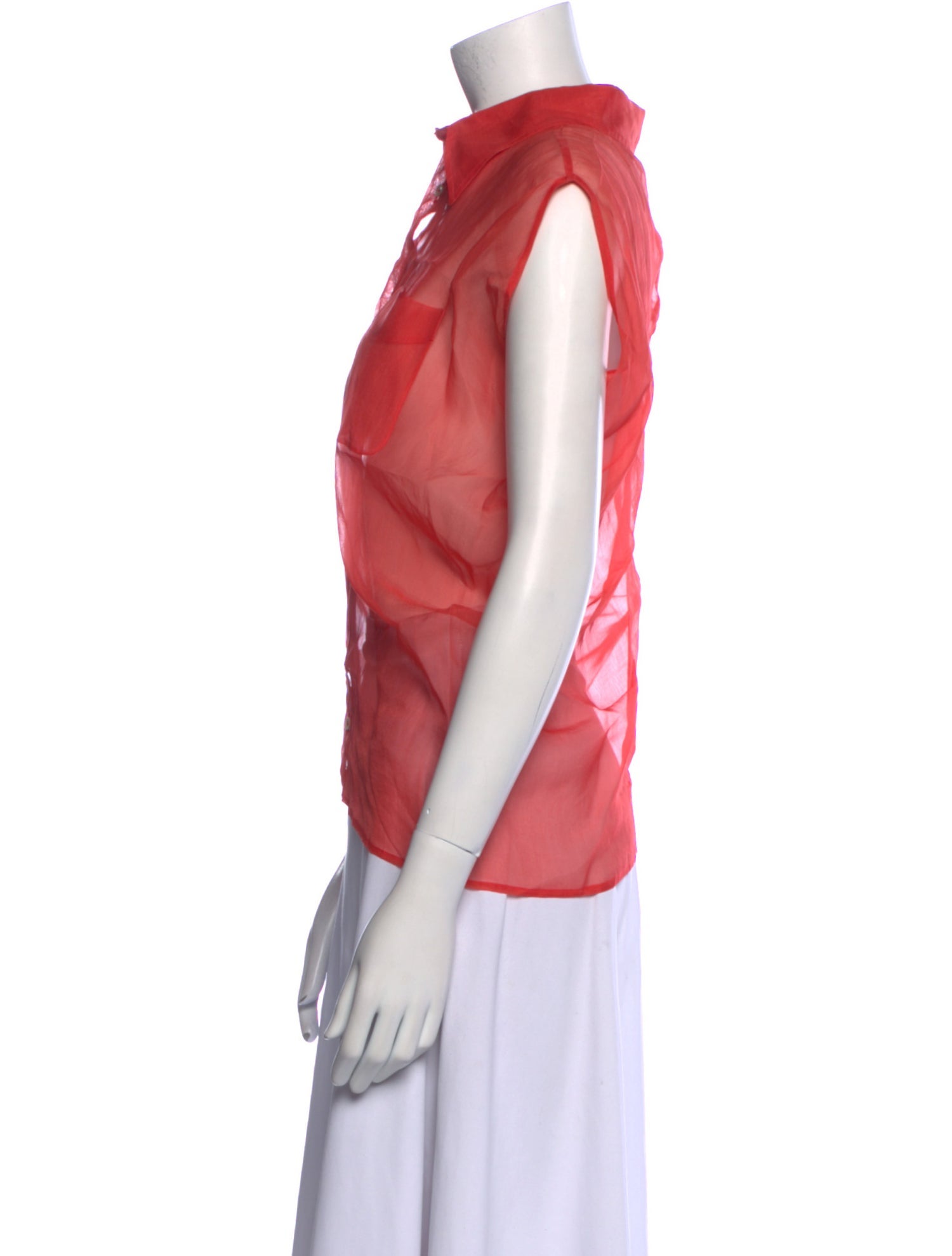 Jil Sander Sleeveless Button-Up Top
