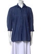 Jil Sander Three-Quarter Sleeve Button-Up Top
