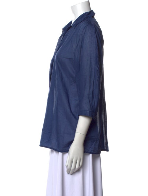 Jil Sander Three-Quarter Sleeve Button-Up Top