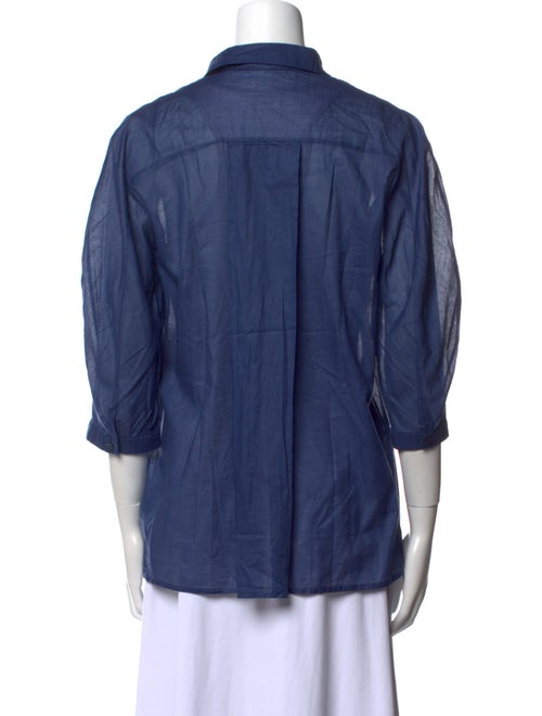 Jil Sander Three-Quarter Sleeve Button-Up Top