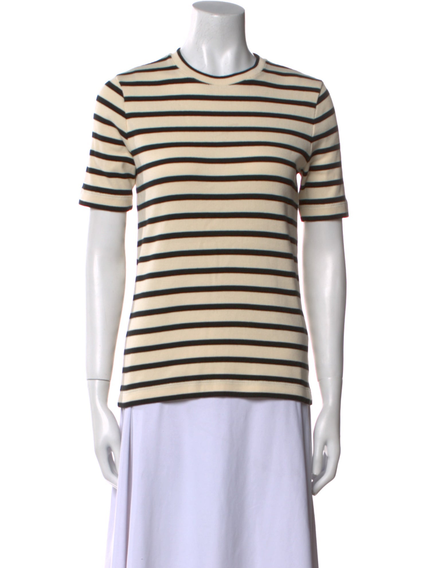 Jil Sander Striped Crew Neck T-Shirt