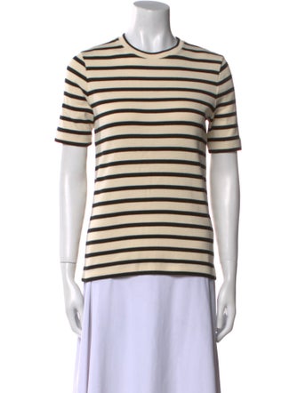 Jil Sander Striped Crew Neck T-Shirt