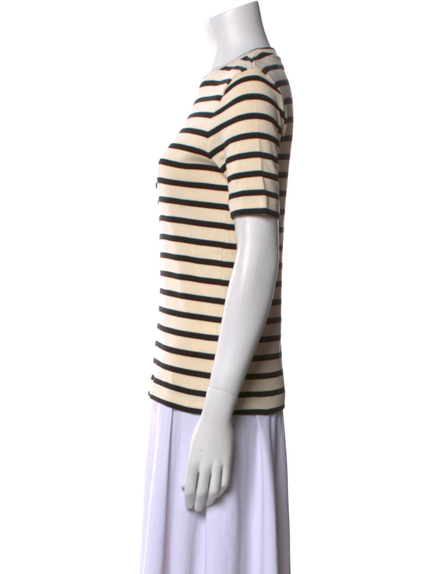 Jil Sander Striped Crew Neck T-Shirt