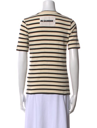Jil Sander Striped Crew Neck T-Shirt