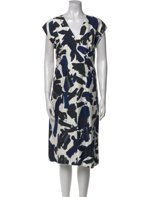 Jil Sander Printed Midi Length Dress