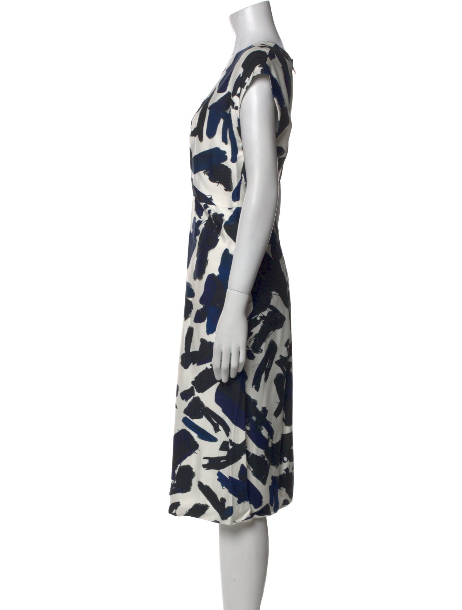 Jil Sander Printed Midi Length Dress
