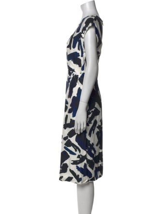 Jil Sander Printed Midi Length Dress