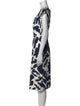 Jil Sander Printed Midi Length Dress