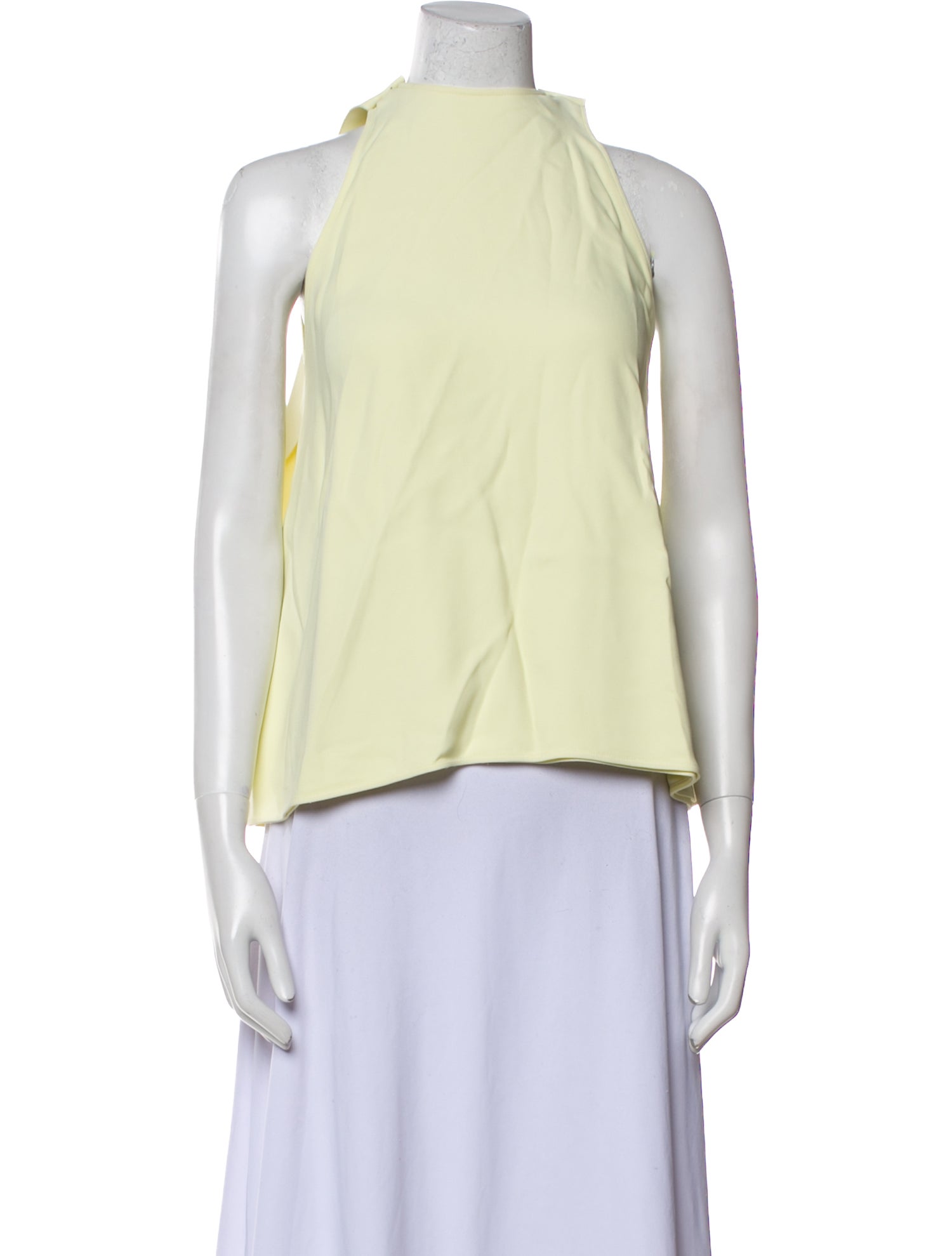 Jil Sander Mock Neck Sleeveless Blouse