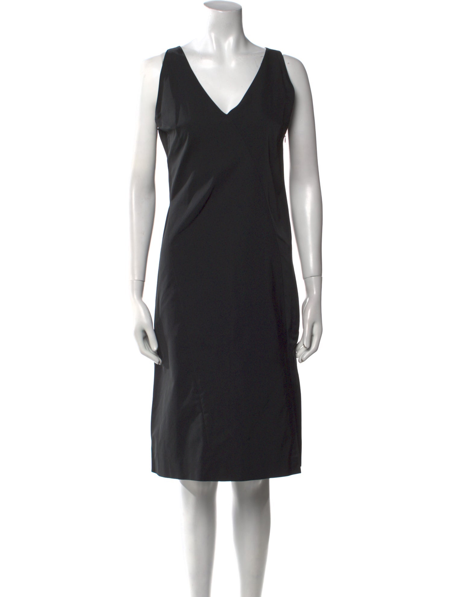 Jil Sander V-Neck Knee-Length Dress