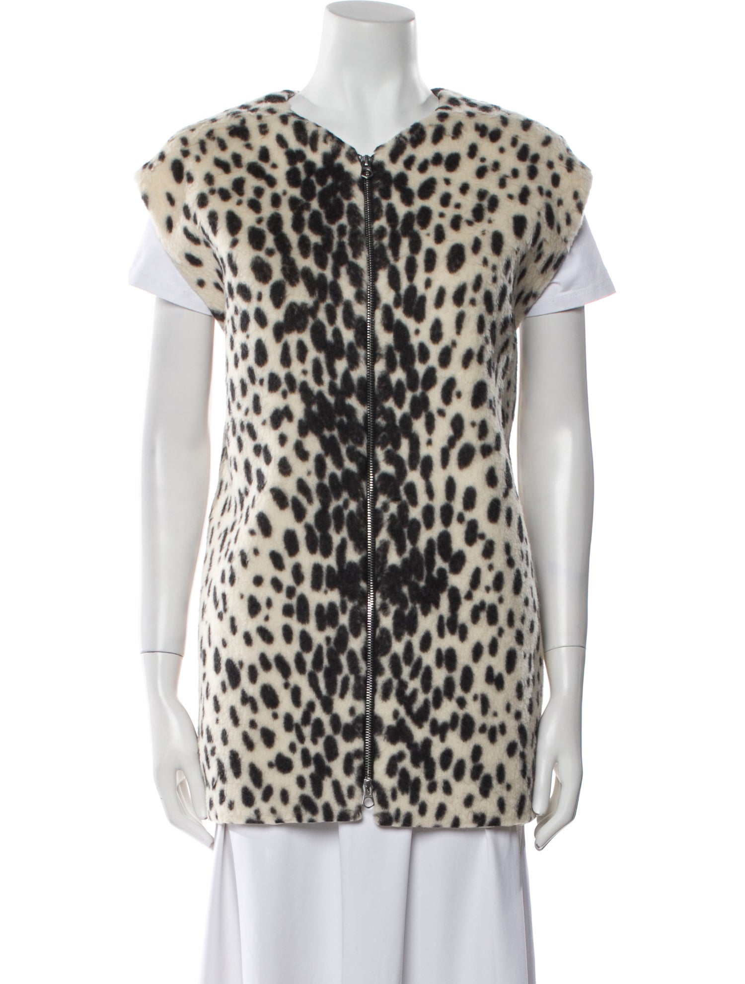 Jil Sander Wool Animal Print Jacket
