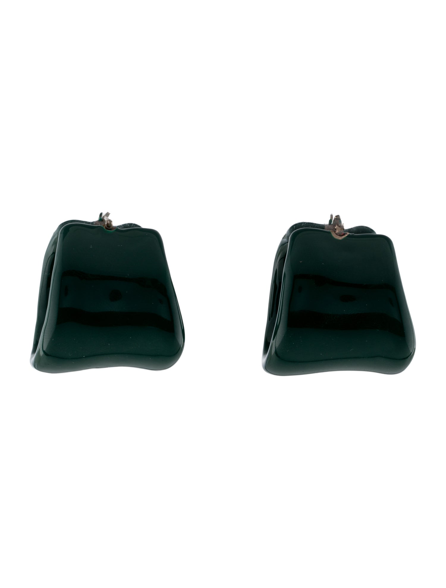 Jil Sander Enamel Hoop Earrings