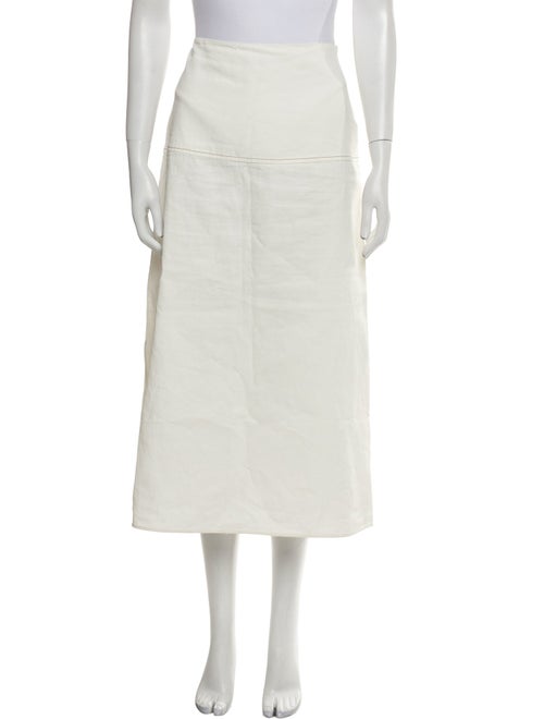 Jil Sander Linen Midi Length Skirt